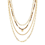 Kette gelbgold braun
