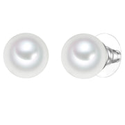 Ohrstecker Muschelkernperle weiß