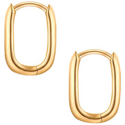 Creolen gelbgold Zirkonia weiß