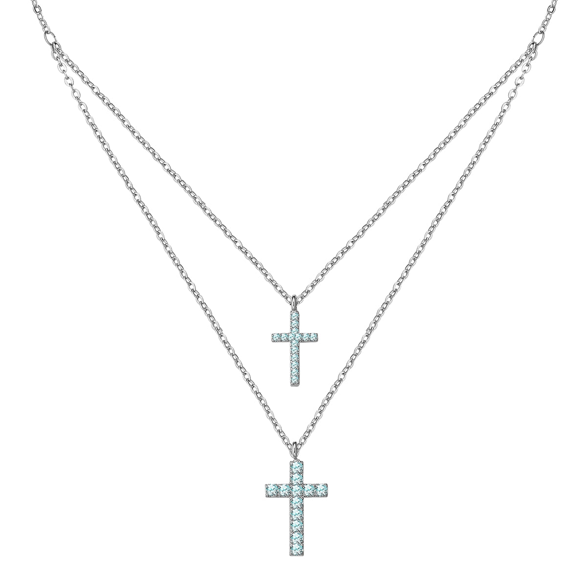 Kette mit Anhänger Zirkonia weiß