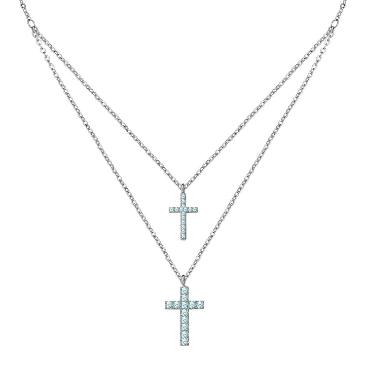 Kette mit Anhänger Zirkonia weiß