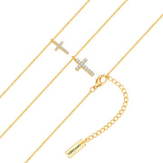 Kette mit Anhänger gelbgold Zirkonia weiß