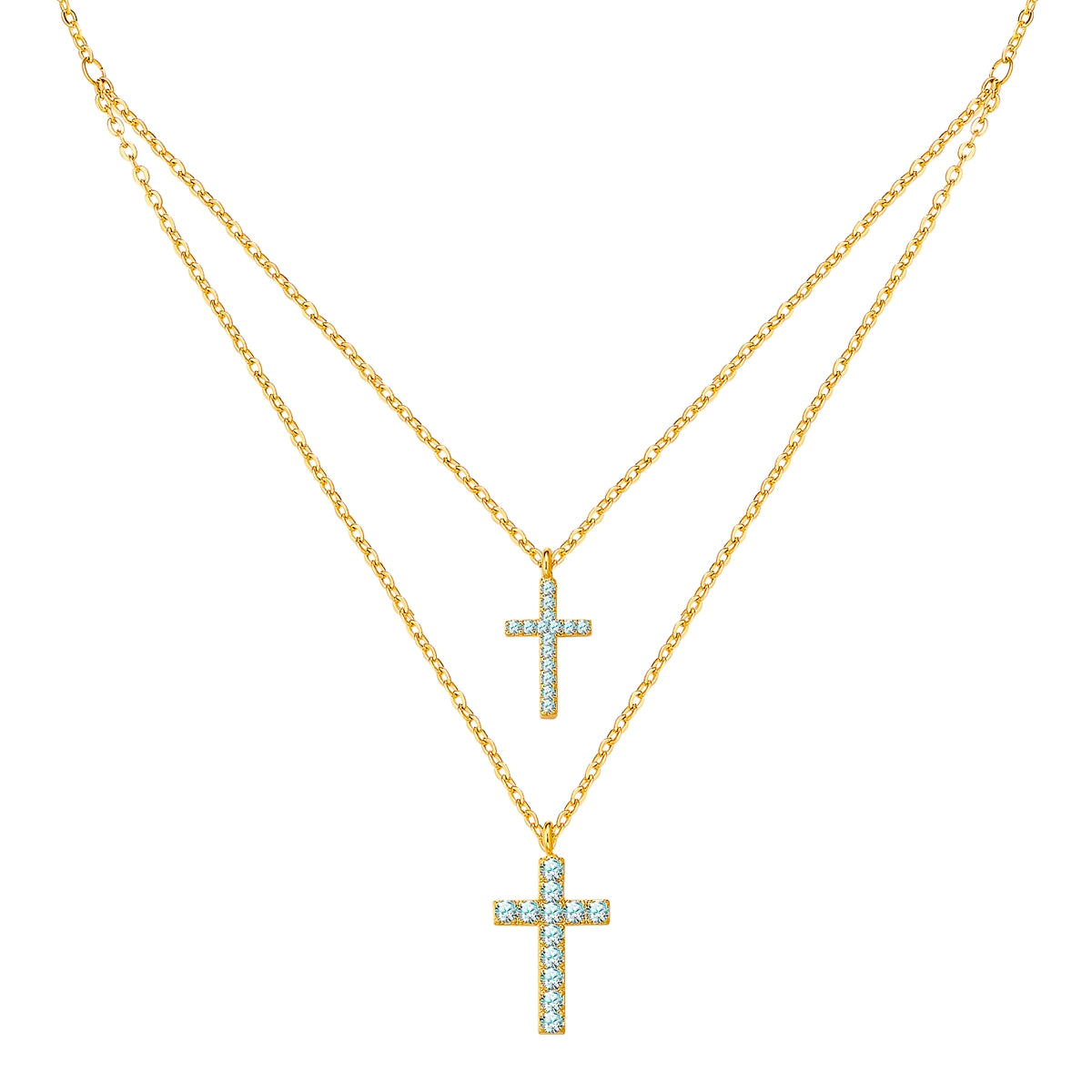 Kette mit Anhänger gelbgold Zirkonia weiß