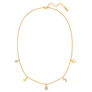 Kette mit Anhänger gelbgold Zirkonia weiß
