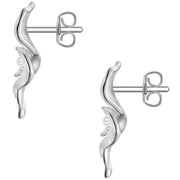 Ohrstecker Perle (synth.) weiß