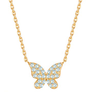 Kette mit Anhänger gelbgold Zirkonia weiß