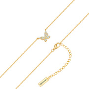 Kette mit Anhänger gelbgold Zirkonia weiß