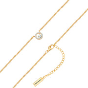 Kette mit Anhänger gelbgold Zirkonia weiß