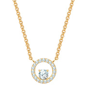 Kette mit Anhänger gelbgold Zirkonia weiß