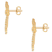 Ohrstecker gelbgold Zirkonia weiß