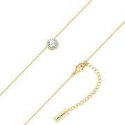 Kette mit Anhänger gelbgold Zirkonia weiß