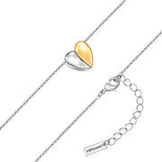 Kette mit Anhänger bicolor