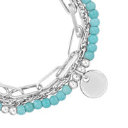 Armband Naturstein türkis